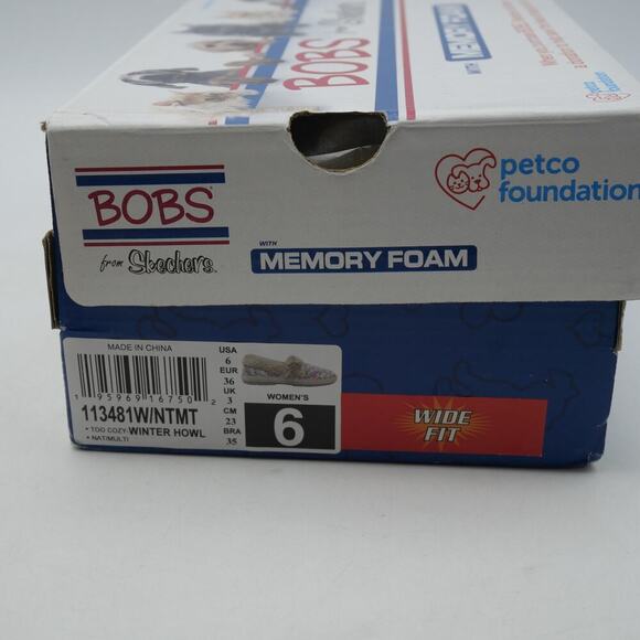 NEW Skechers Bobs Women's 6 Wide Too Cozy Doodles Dogs Slippers Indoor Outdoor - Picture 8 of 10